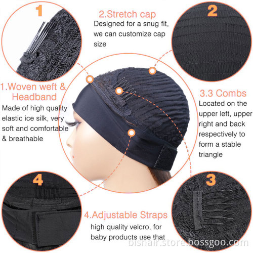 Wholesale Curly Headband Wig Short Bob Brazilian Remy Human Hair Wigs For Black Women Glueless Full Machine Made Headband Wig